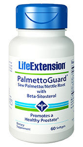 Life Extension Palmetto Guard Saw Palmetto/Nettle Root with Beta Sitosterol, 60 Softgels